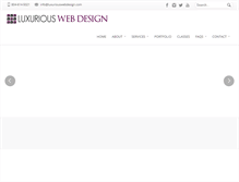 Tablet Screenshot of luxuriouswebdesign.com